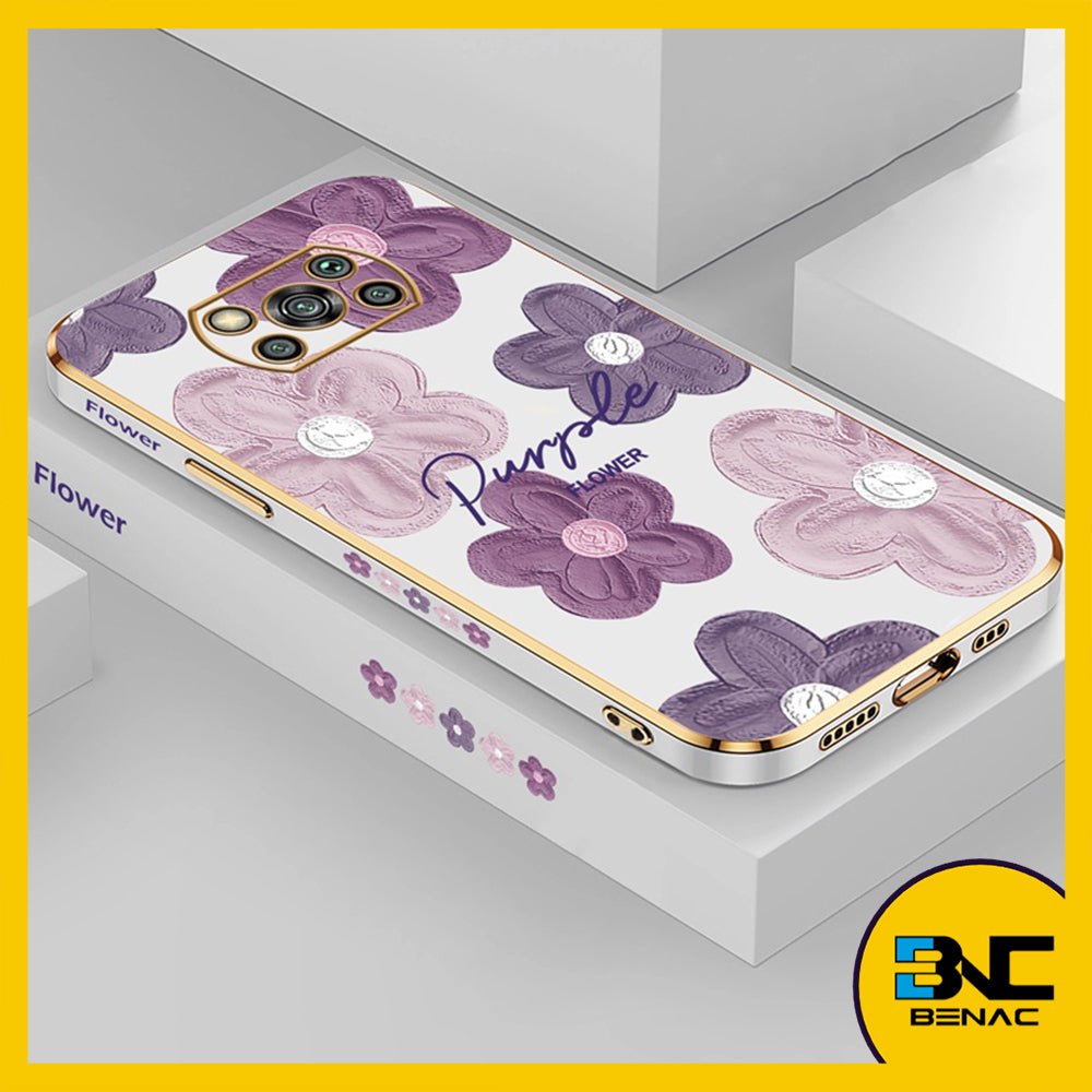 Soft Case Protective Phone Cover with Flower Pattern Layer for Xiaomi Poco X3 X2 X5 X4 Pro M2 M4 M5S M3 F4 F3 GT C40