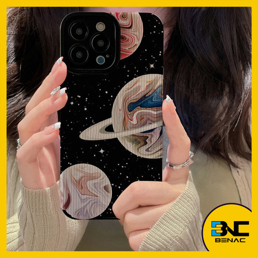 Softcase Beautiful Star Planet Soft Silicone Case for iPhone 11 12 13 14 Pro Max Plus X XR XS Max 7 8 Plus