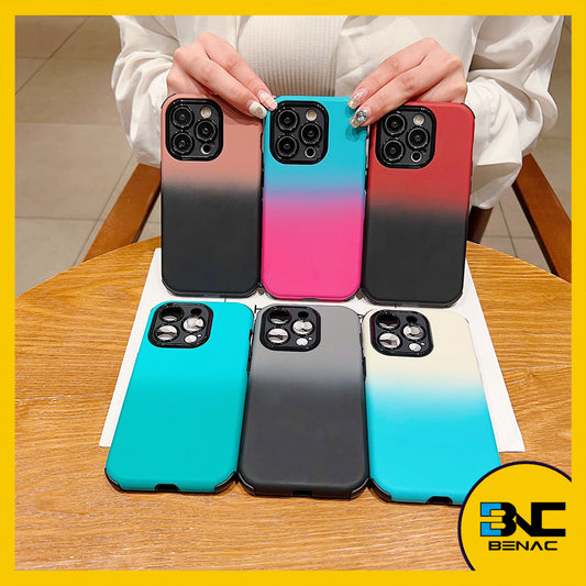 Silicone Soft Case Soft Two in One Color With Latest Style for iPhone 14 13 12 11 Pro Max X XR XS XSMAX SE 2020 7 8 Plus Mini