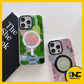 Softcase Magnetic MagSafe Laser Phone Case with Pattern on the Back for iPhone 14 13 12 11 Pro Max