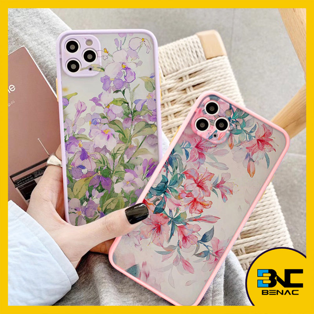 Softcase Vintage Leaf Flower Soft Case Anti-Hard Impact for iPhone 12 14 11 13 Pro Max Casing for iPhone X XR XS 8 7 Plus SE 2020