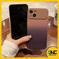 Colorful Gradient Silicone Soft Case with Camera Lens Protector for iPhone 11 12 13 14 Pro Max