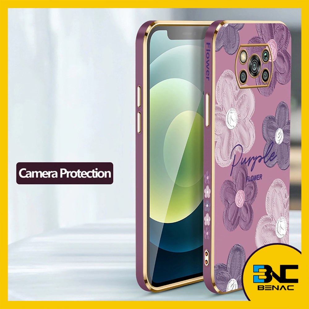 Soft Case Protective Phone Cover with Flower Pattern Layer for Xiaomi Poco X3 X2 X5 X4 Pro M2 M4 M5S M3 F4 F3 GT C40