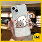 Softcase Clear TPU Soft Case Cute Cartoon Cat for iPhone 13 14 12 11 Pro Max Mini X XR XS MAX 7 8 Plus