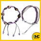 Original design handmade DIY male and female couple braided bracelet double helix DNA bracelet 14K gold commemorative braided rope bracelet