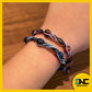 Original design handmade DIY male and female couple braided bracelet double helix DNA bracelet 14K gold commemorative braided rope bracelet