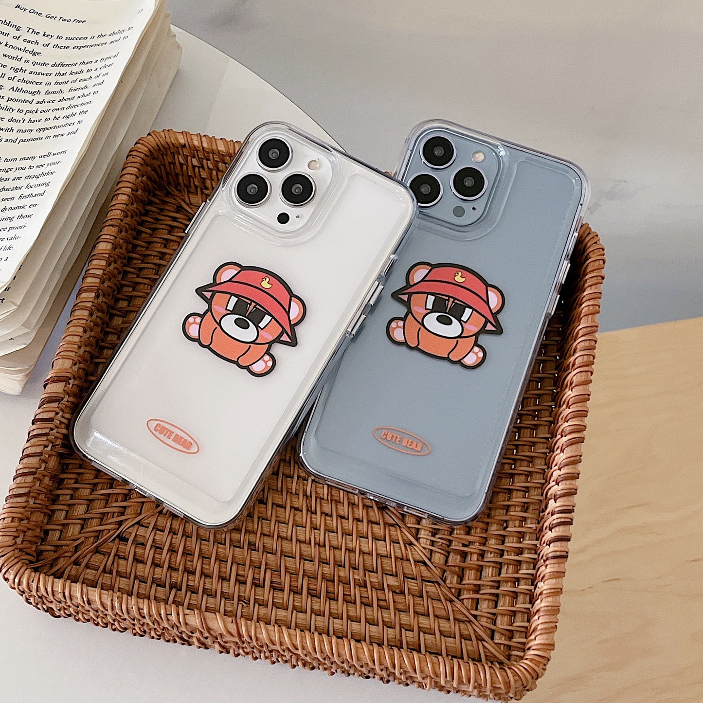 Softcase Transparent protective case with puppy design for iPhone X XR XS 11 12 13 14 Pro Max 14 Plus 7 8 Plus SE 2020