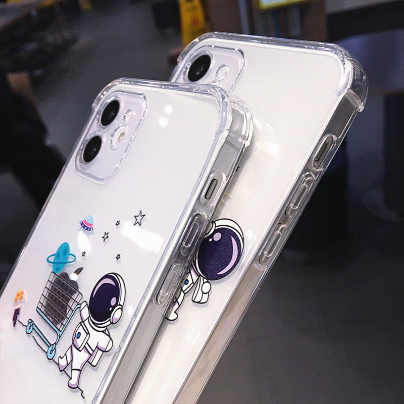 Softcase Transparent protective case with creative astronaut design