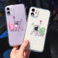 Softcase Creative Painting Dinosaur Transparent iPhone Case for Iphone X XR XS 11 12 13 14 Pro Max 14 Plus 7 8 Plus SE 2020